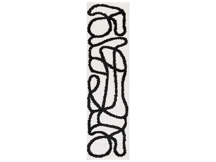 Tapis Ivoire/Noir 66 X 244 cm - Verena