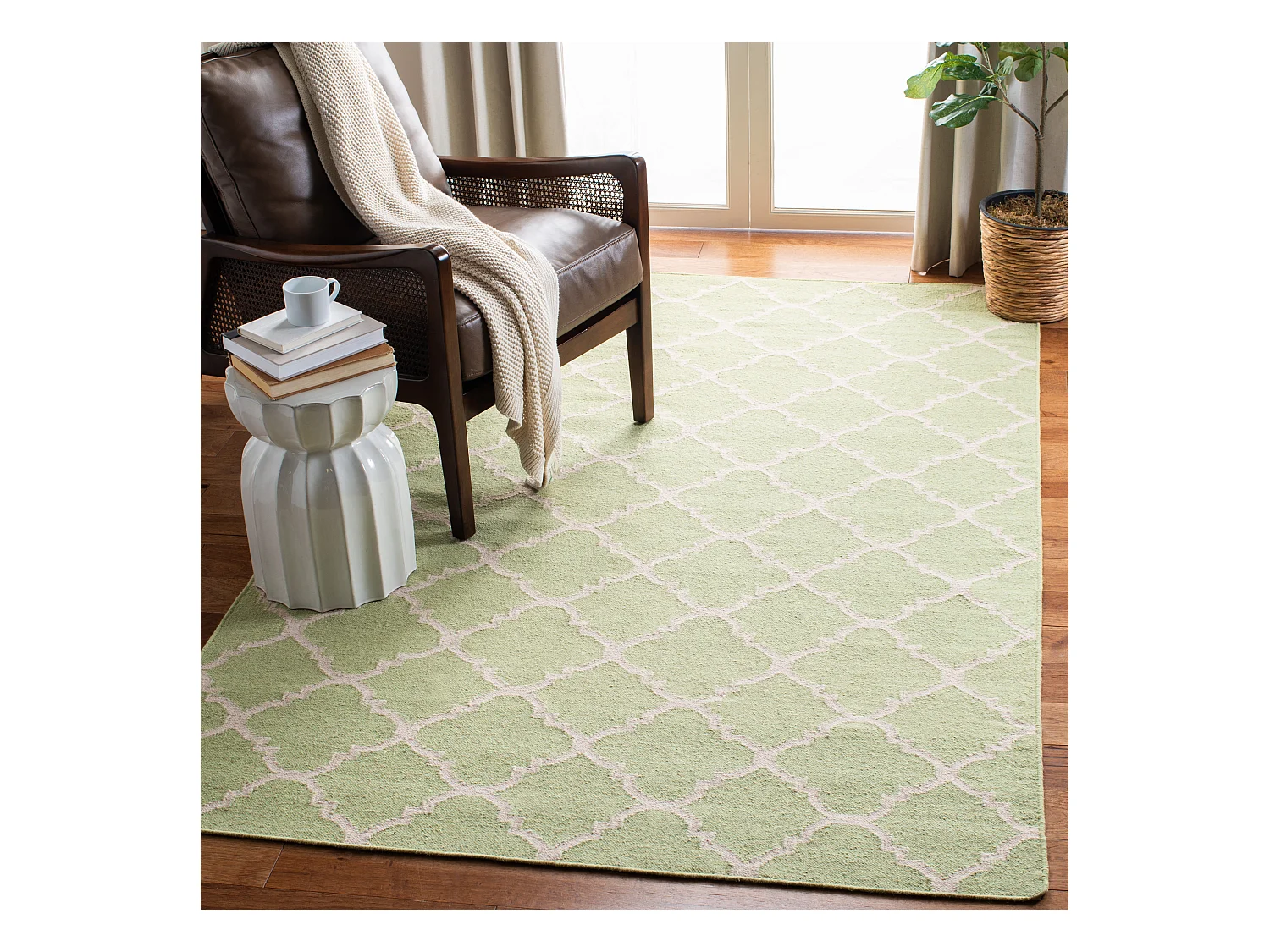 Tapis Vert/Neutre 183 X 274 cm - Calla