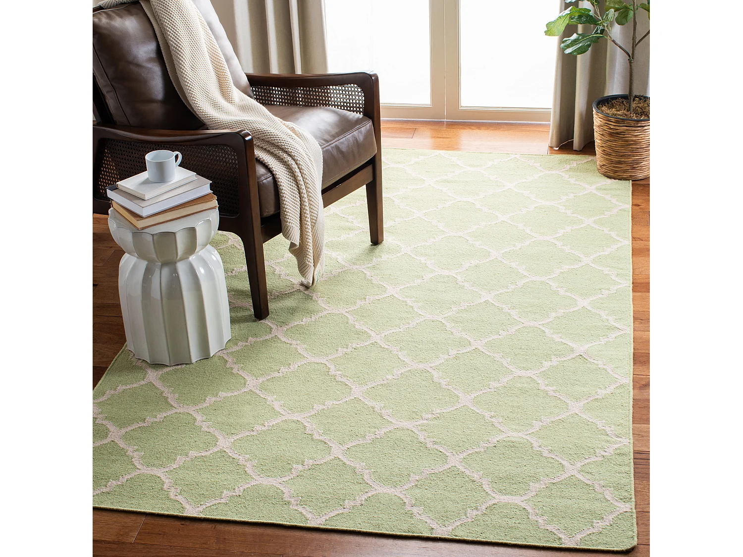 Tapis Vert/Neutre 183 X 274 cm - Calla