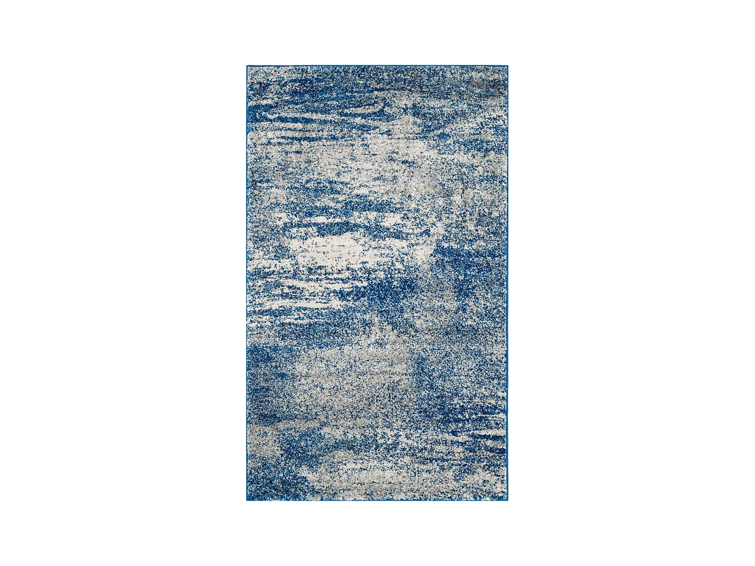 Tapis Bleu Marine/Neutre 91 X 152 cm - Eva