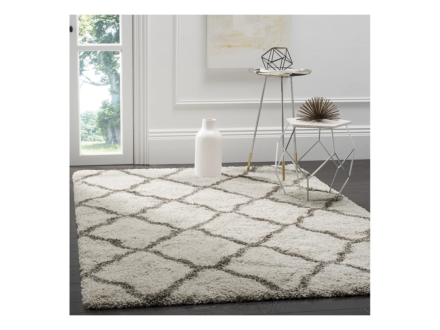 Tapis Neutre/Gris 155 X 229 cm - Brooklyn