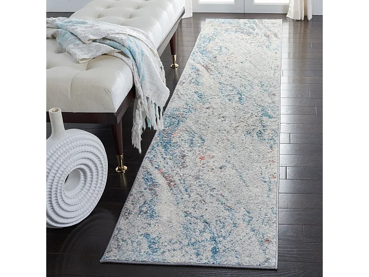 Tapis Neutre/Bleu 61 X 91 cm - Katherine