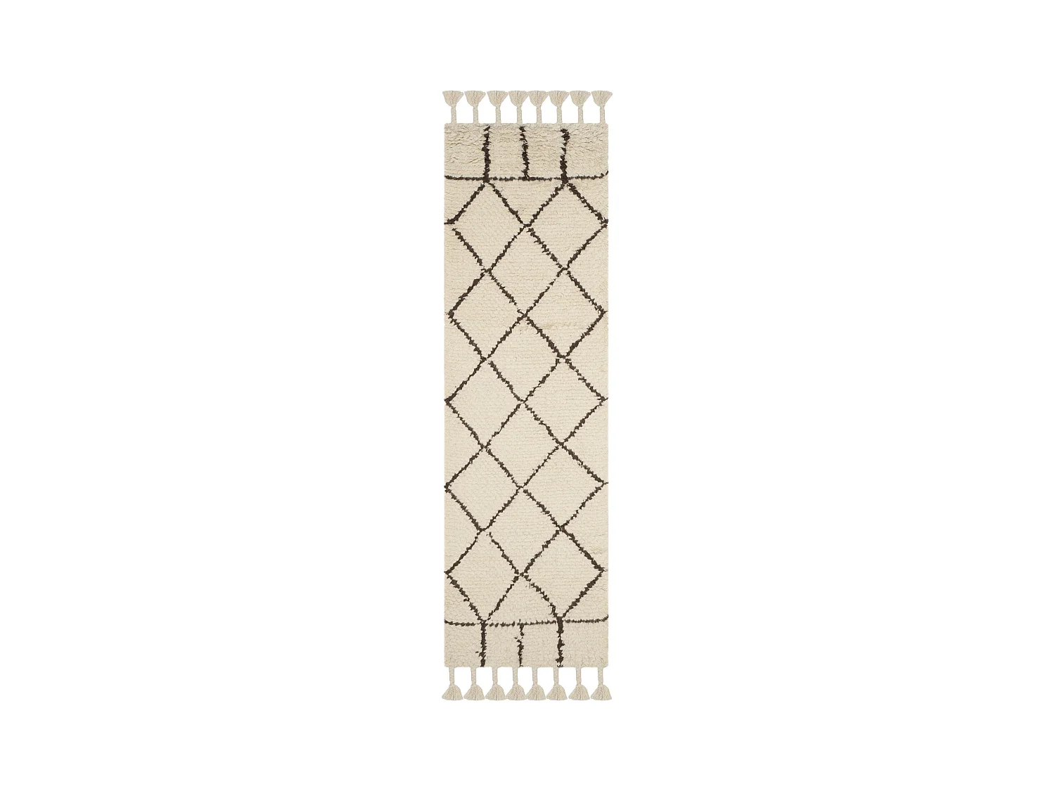 Tapis Neutre/Marron 69 X 244 cm - Abigail
