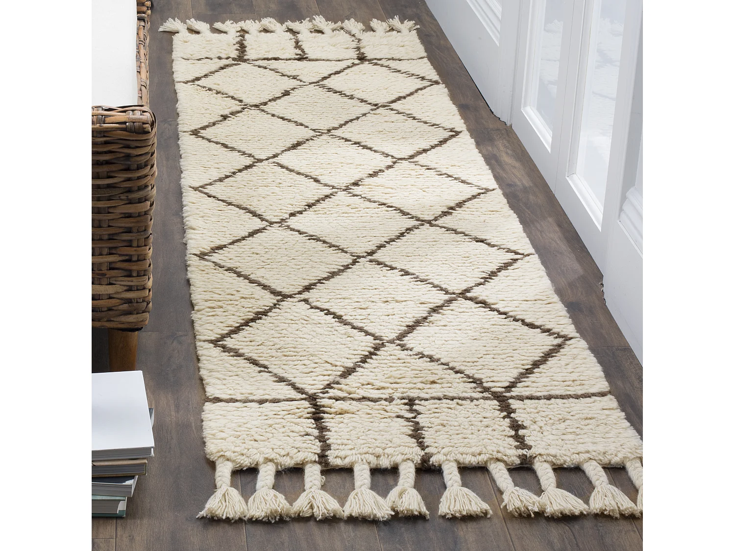 Tapis Neutre/Marron 69 X 244 cm - Abigail