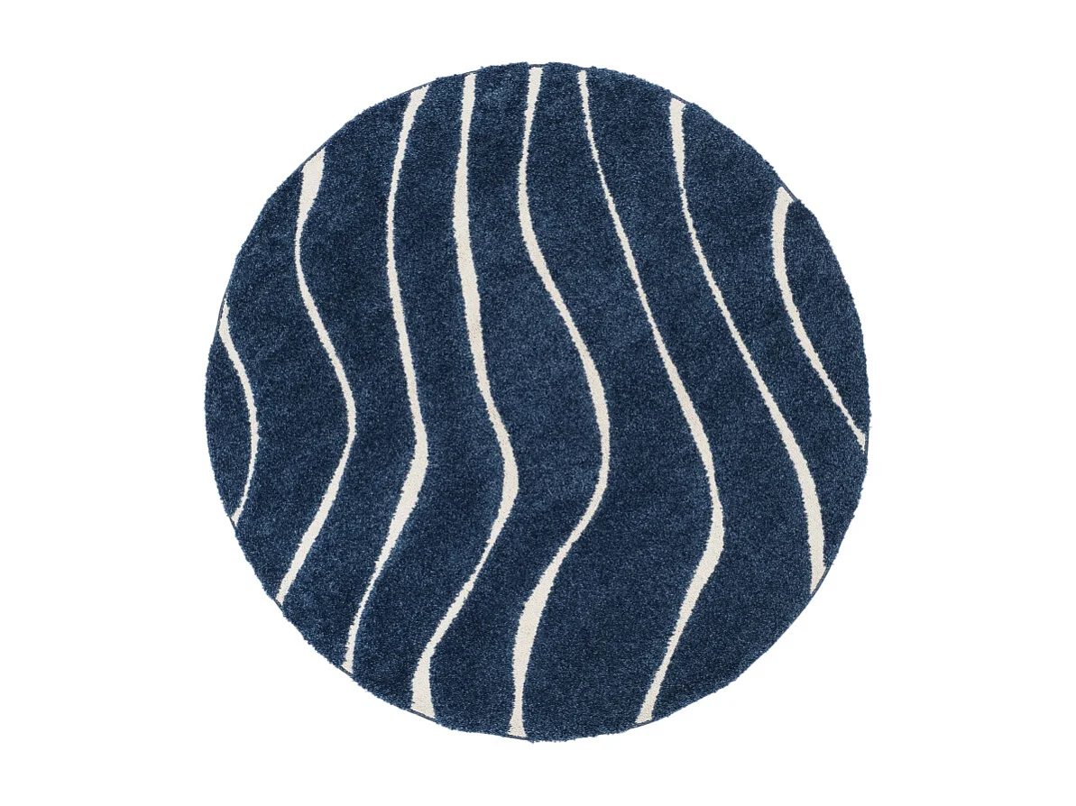 Tapis Bleu foncé/Crème 152 X 152 cm - Raton
