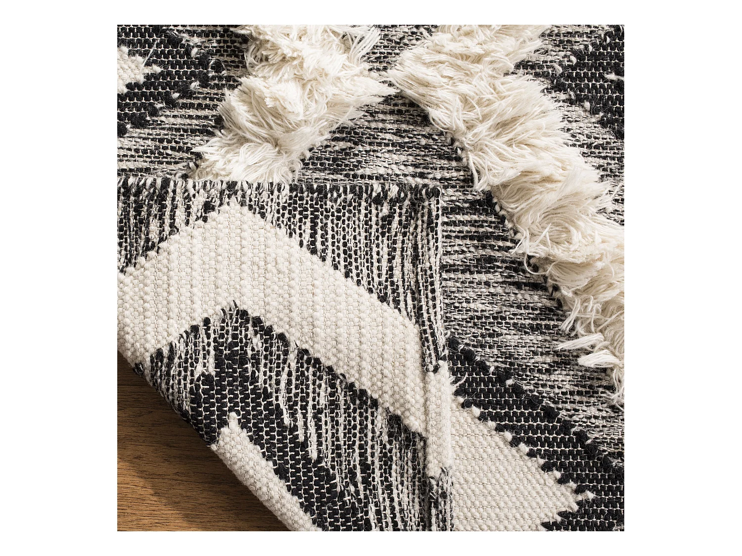 Tapis Noir/Neutre 183 X 274 cm - Alessia