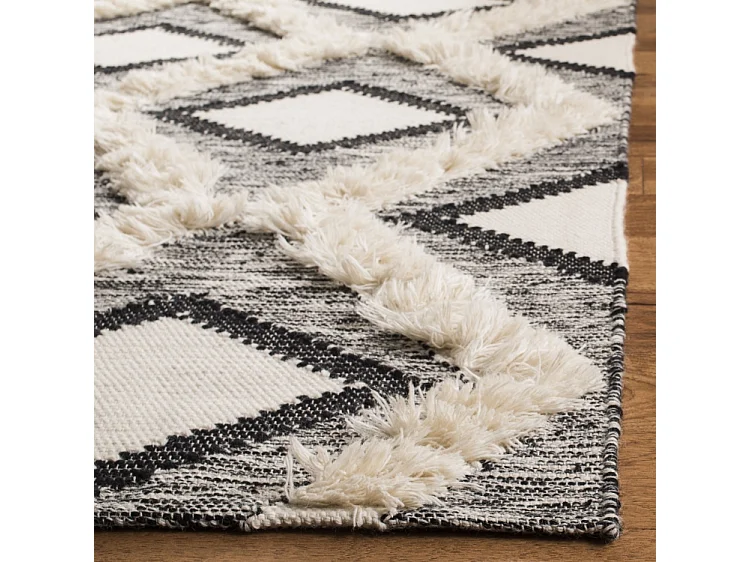 Tapis Noir/Neutre 183 X 274 cm - Alessia