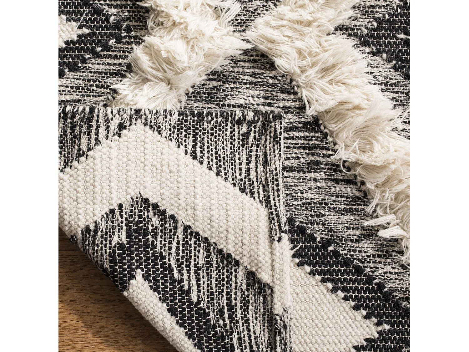 Tapis Noir/Neutre 183 X 274 cm - Alessia