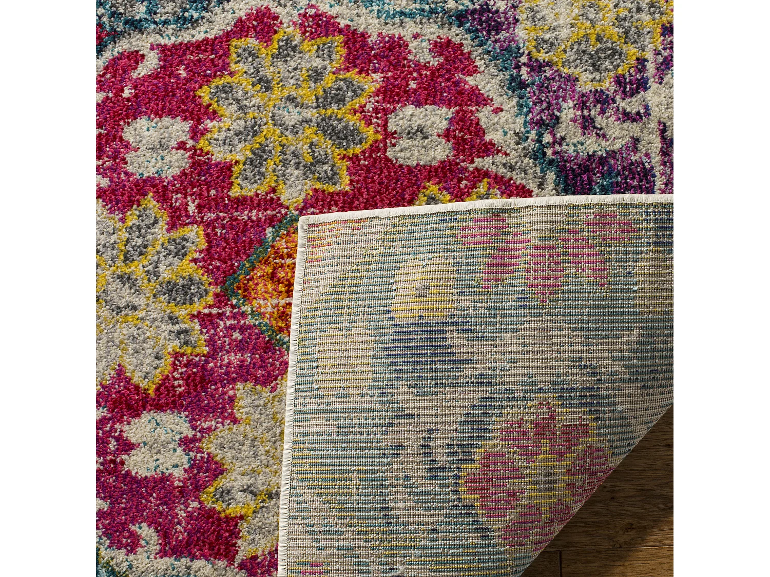 Tapis Gris/Rose 122 X 170 cm - Mandore Area