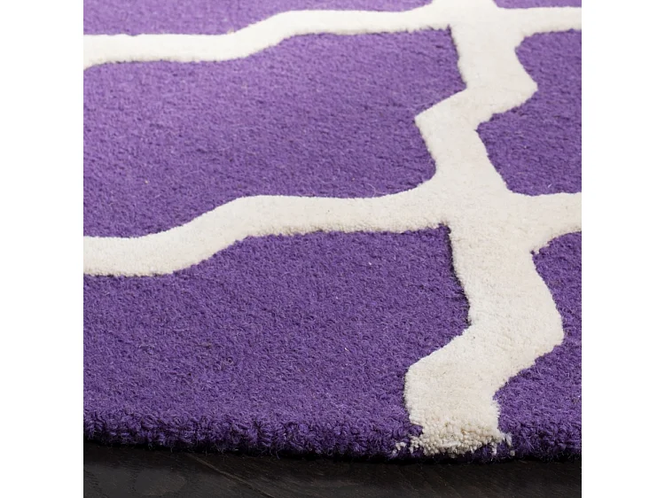 Tapis Violet/Ivoire 91 X 152 cm - Ava