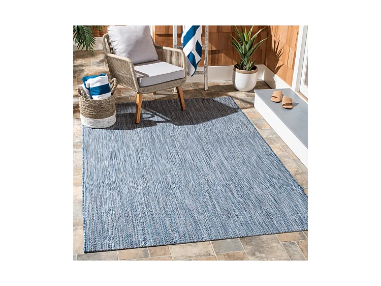 Tapis Bleu Marine/Gris 122 X 170 cm - Irina