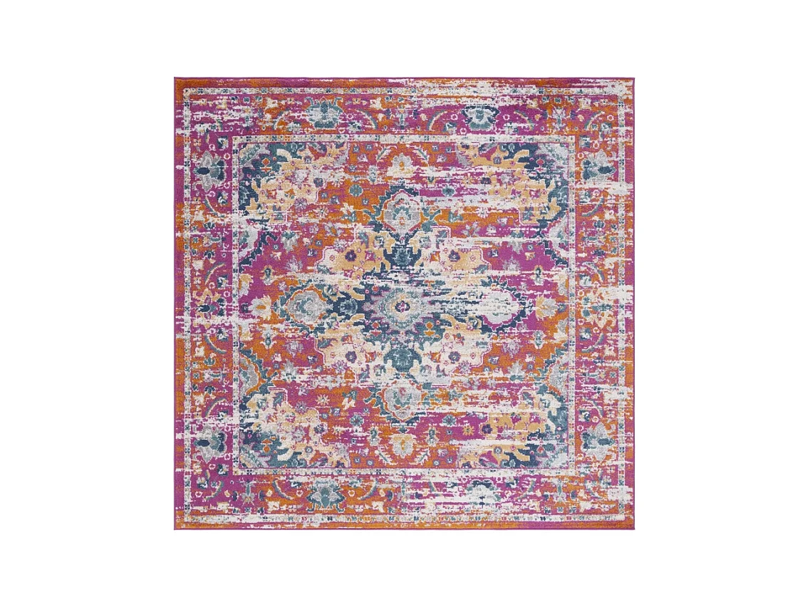Tapis Fuchsia/Or 155 X 155 cm - Shannon