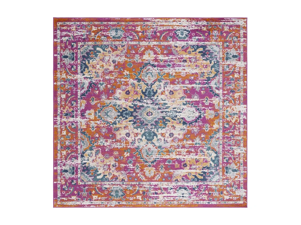 Tapis Fuchsia/Or 155 X 155 cm - Shannon