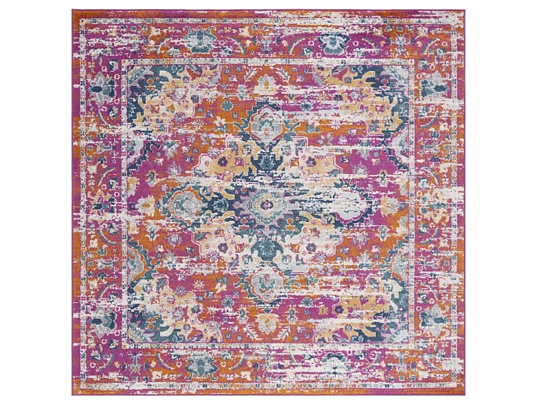 Tapis Fuchsia/Or 155 X 155 cm - Shannon