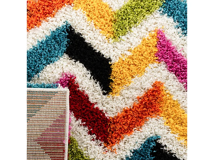 Tapis Neutre/Multicolore 91 X 152 cm - Esther