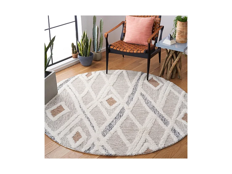 Tapis Gris/Ivoire 183 X 183 cm - Vienna