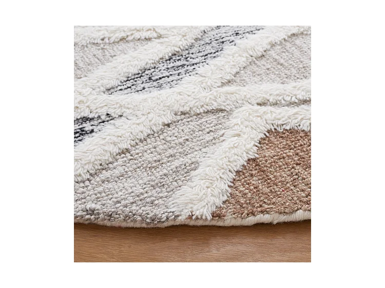 Tapis Gris/Ivoire 183 X 183 cm - Vienna