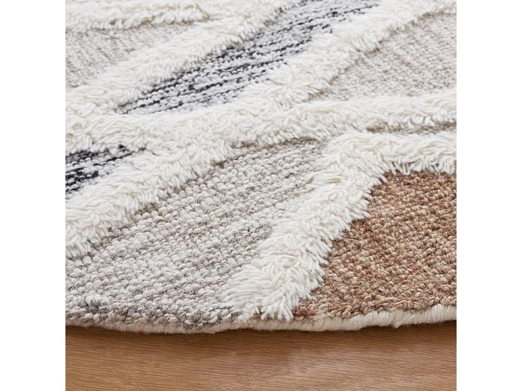 Tapis Gris/Ivoire 183 X 183 cm - Vienna