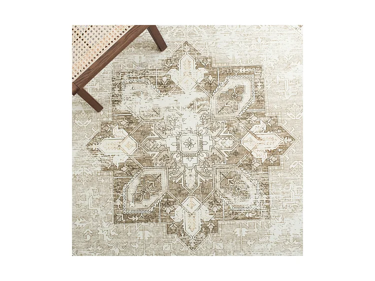 Tapis Sage/Ivoire 244 X 244 cm - Kushim