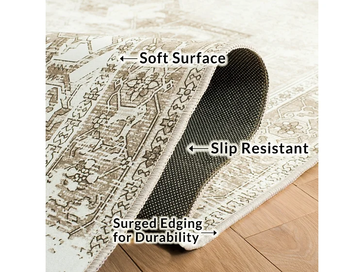 Tapis Sage/Ivoire 244 X 244 cm - Kushim