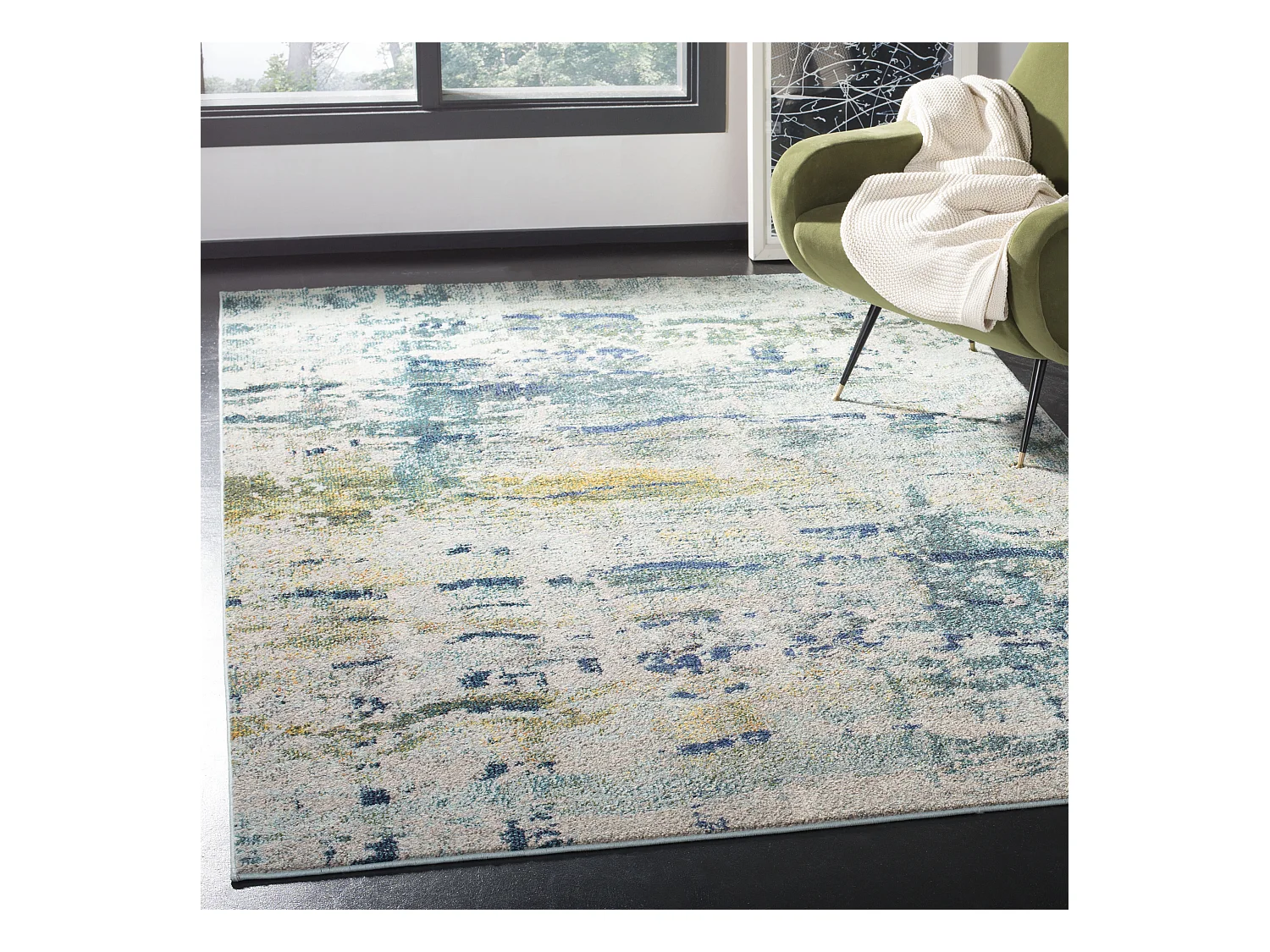 Tapis Bleu/Gris 122 X 170 cm - Diana