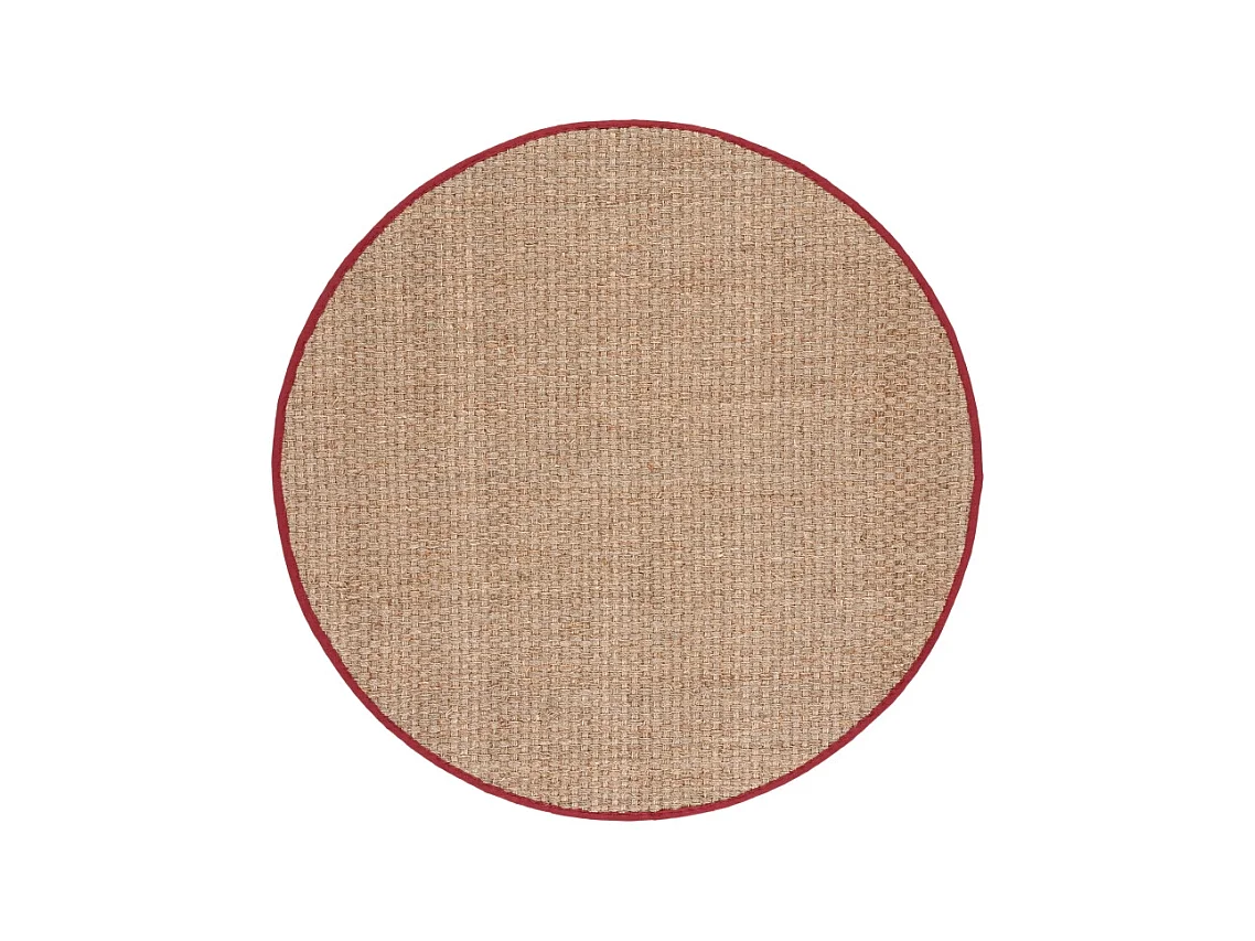 Tapis Beige/Rouge 183 X 183 cm - Roselyn