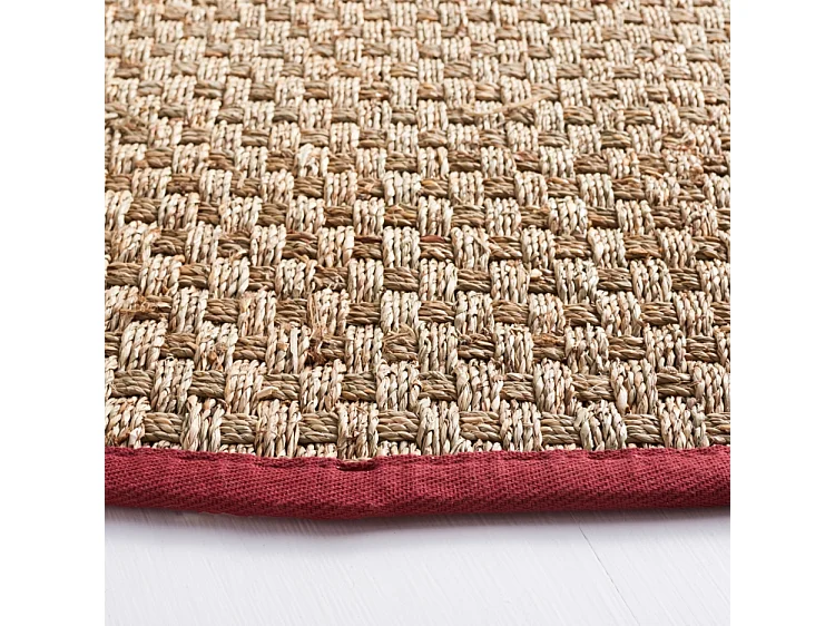 Tapis Beige/Rouge 183 X 183 cm - Roselyn