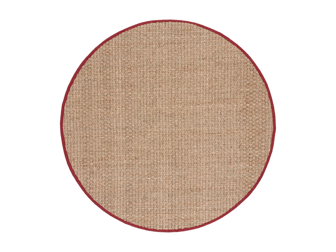 Tapis Beige/Rouge 183 X 183 cm - Roselyn