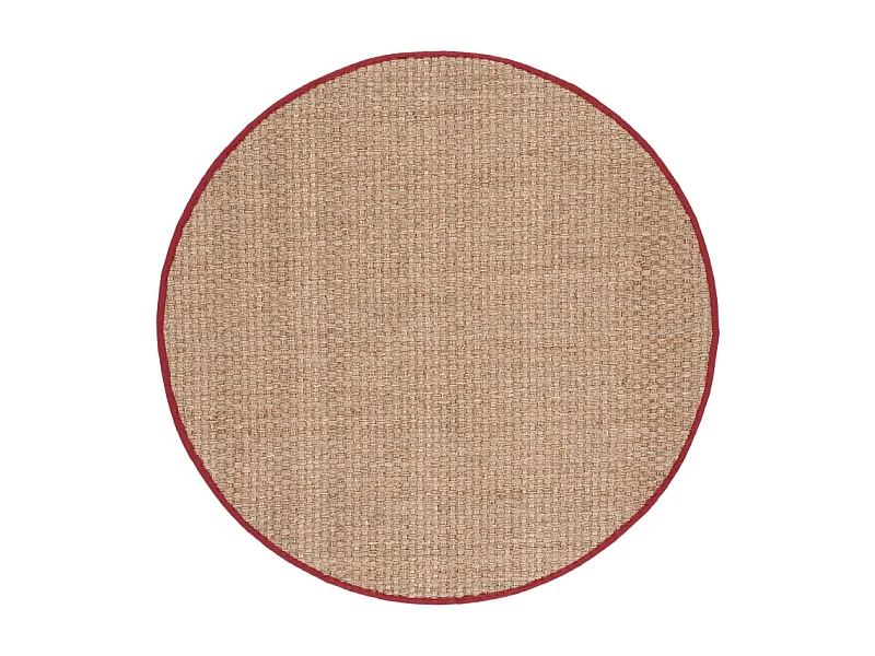 Tapis Beige/Rouge 183 X 183 cm - Roselyn
