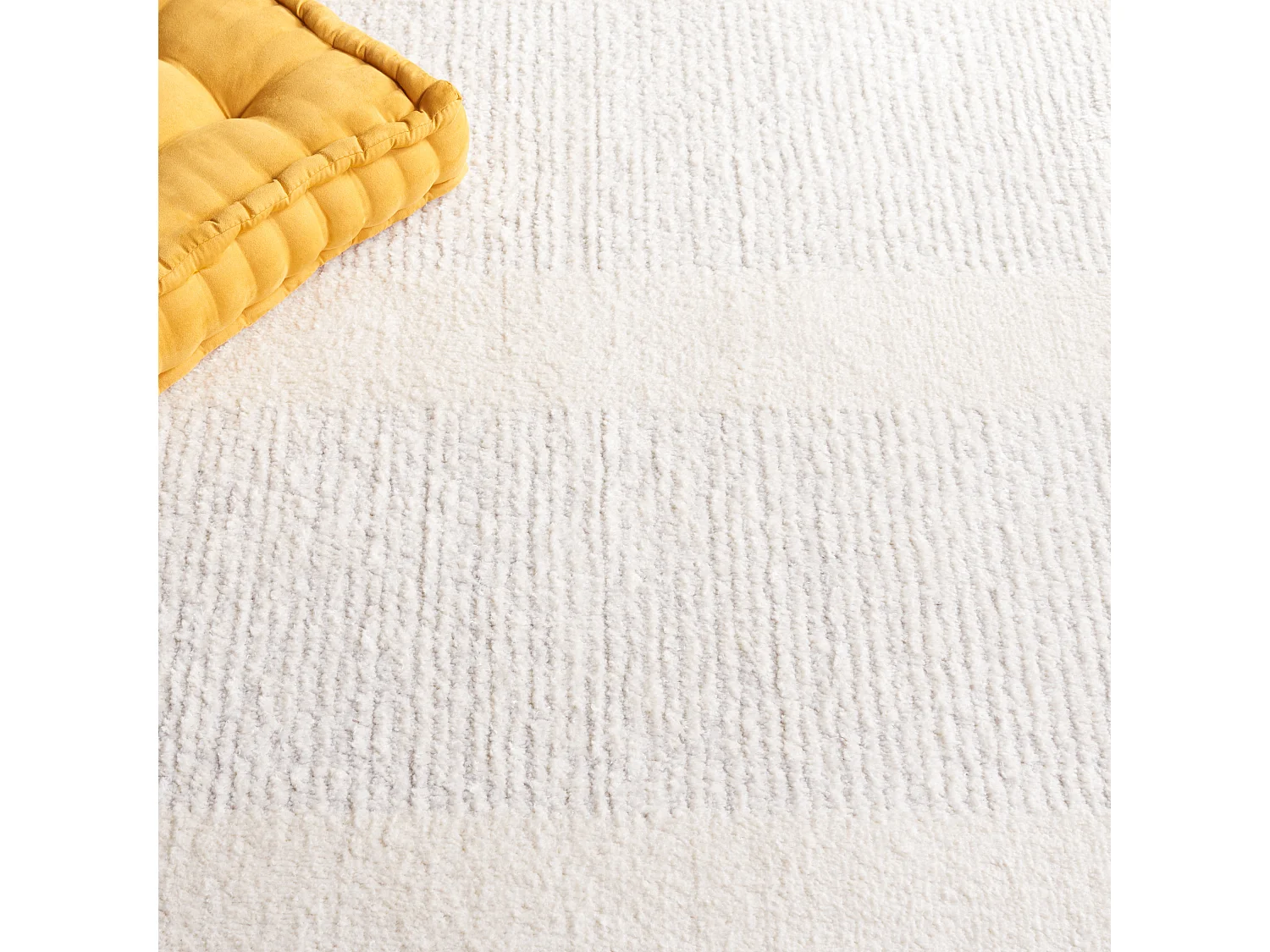 Tapis Ivoire/Gris 66 X 122 cm - Brezlyn