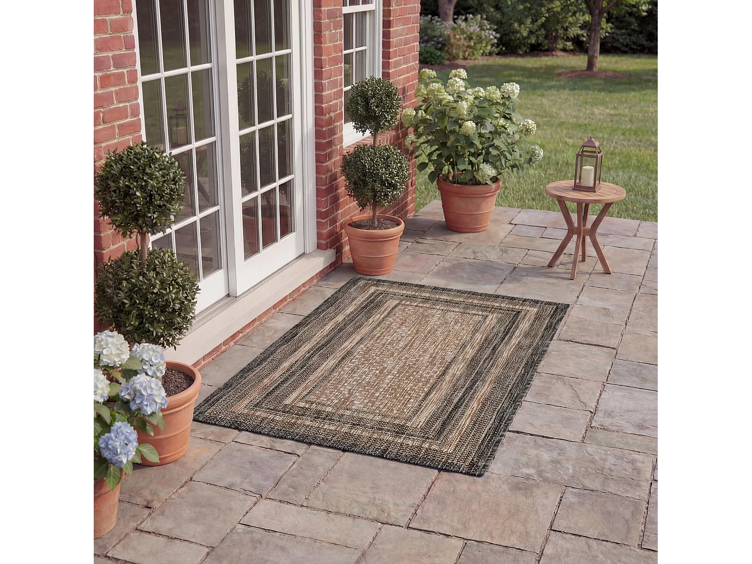Tapis Naturel/Noir 61 X 109 cm - Anwen