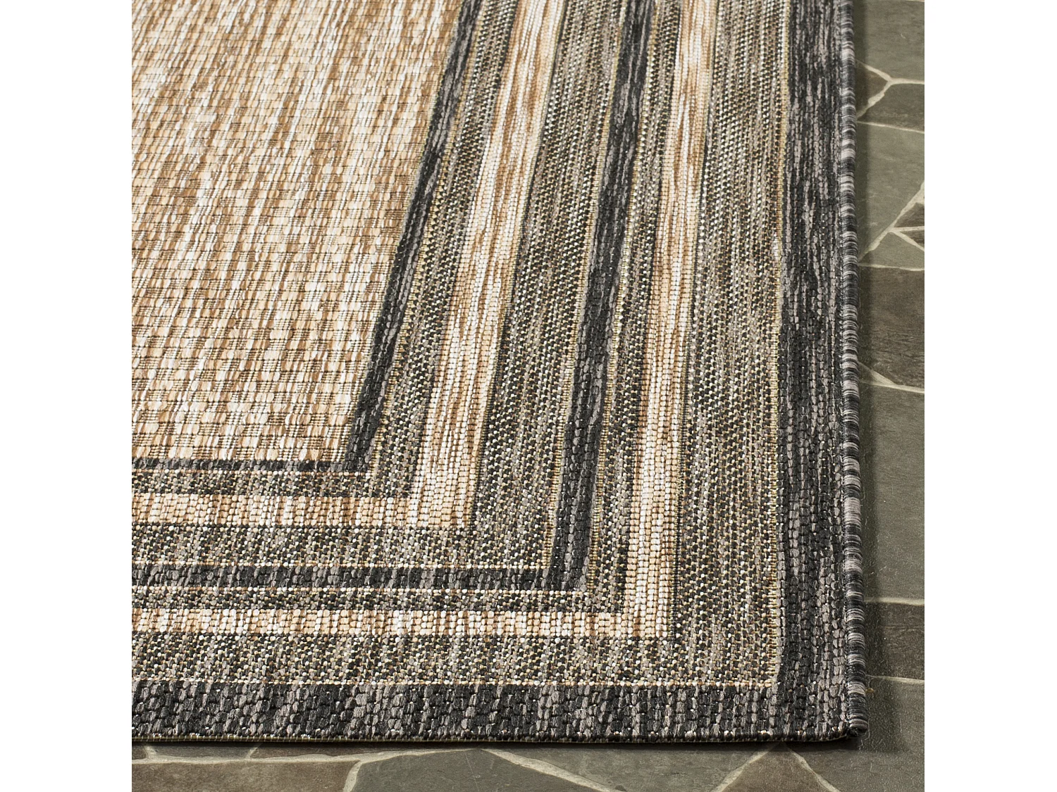 Tapis Naturel/Noir 61 X 109 cm - Anwen
