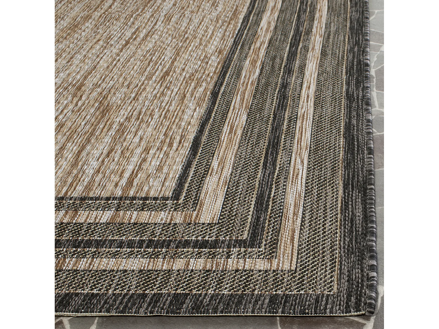Tapis Naturel/Noir 61 X 109 cm - Anwen