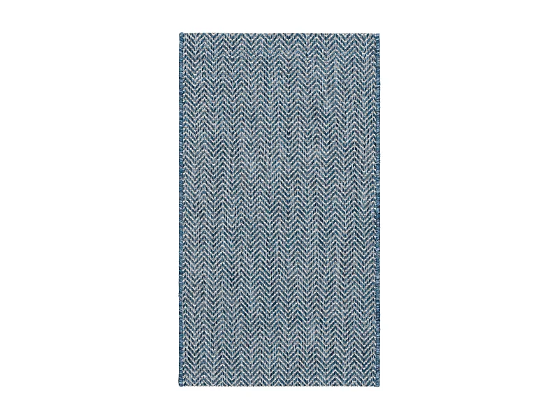 Tapis Bleu Marine/Gris 79 X 152 cm - Irina
