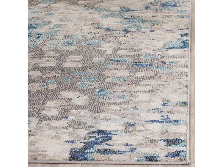 Tapis Gris/Bleu 91 X 152 cm - Alec