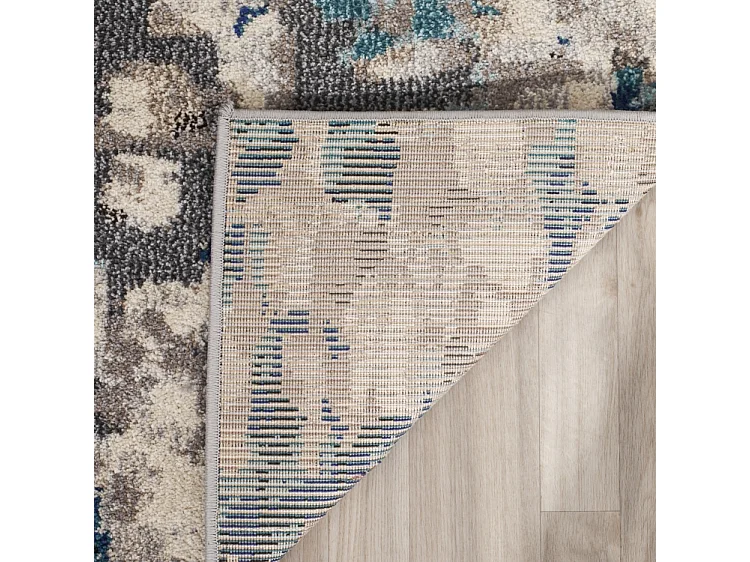 Tapis Gris/Bleu 91 X 152 cm - Alec