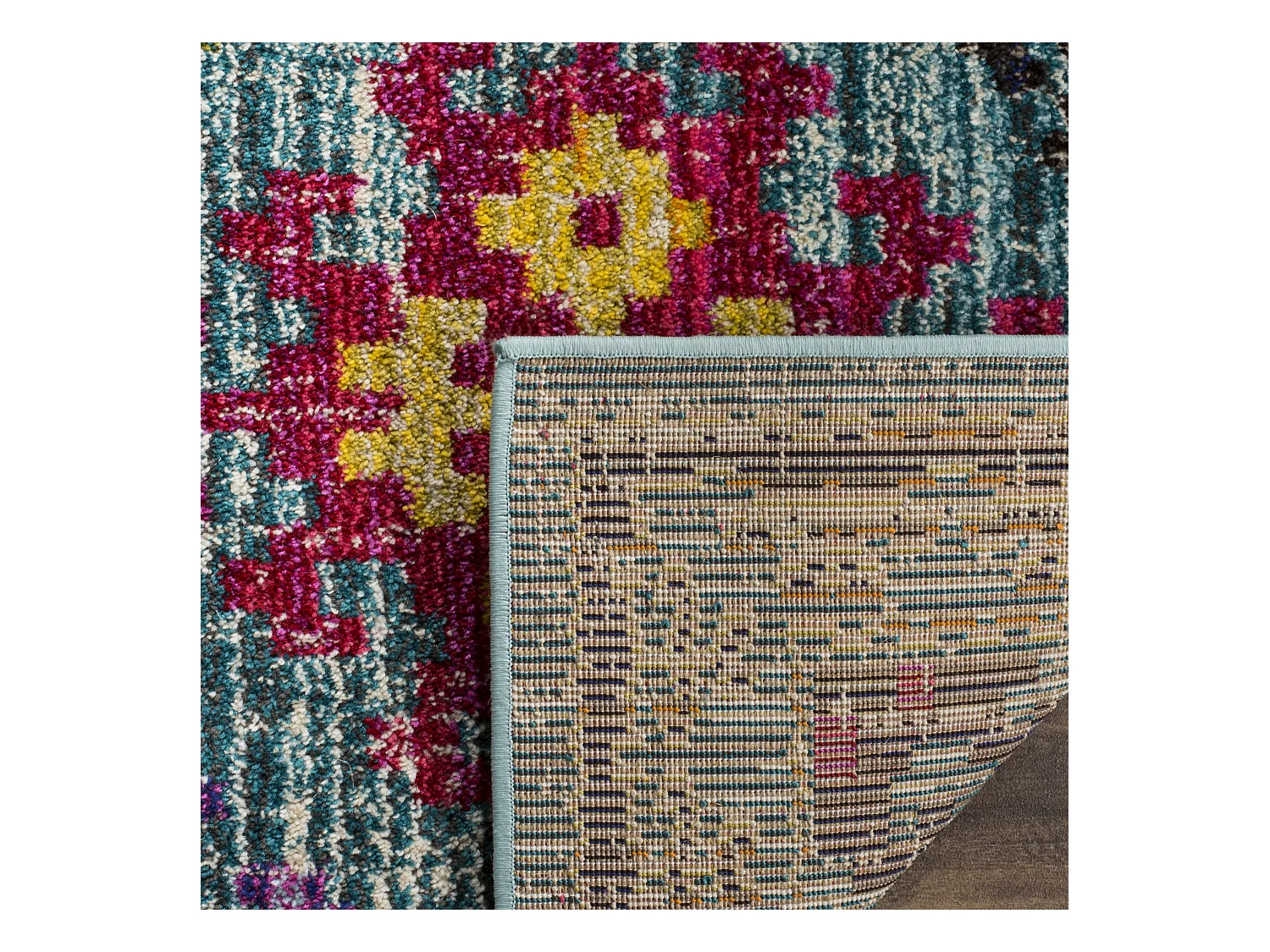 Tapis Bleu/Multicolore 66 X 244 cm - Lunya