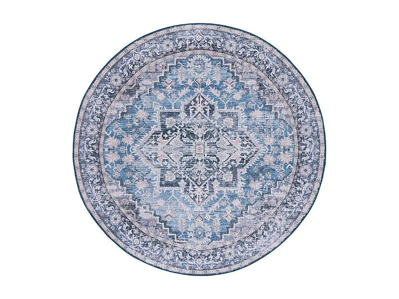 Tapis Bleu/Gris 183 X 183 cm - Brisa