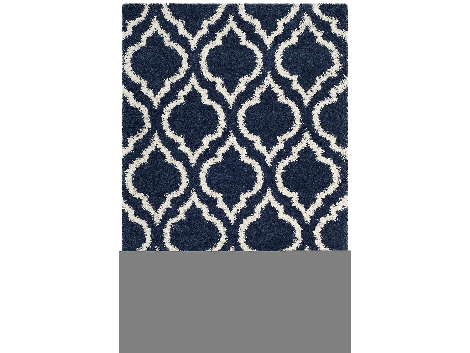 Tapis Bleu Marine/Neutre 122 X 183 cm - Mati