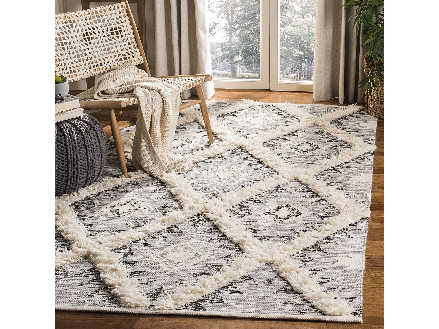 Tapis Gris/Neutre 183 X 274 cm - Emmeline