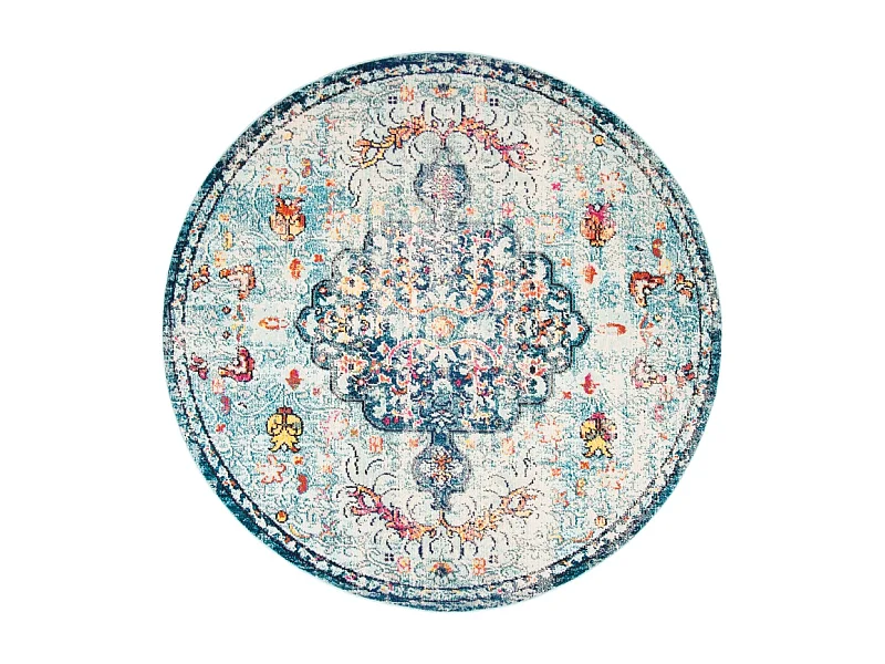 Tapis Bleu marine/Bleu clair 152 X 152 cm - Maia