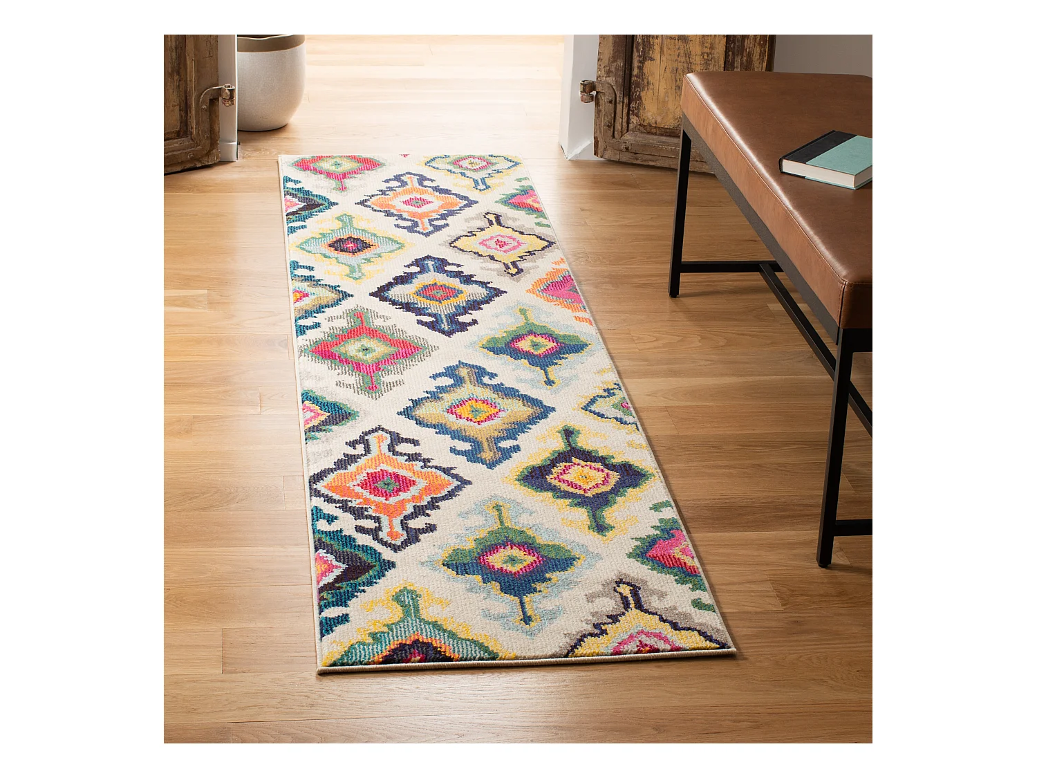 Tapis Neutre/Multicolore 66 X 244 cm - Salé