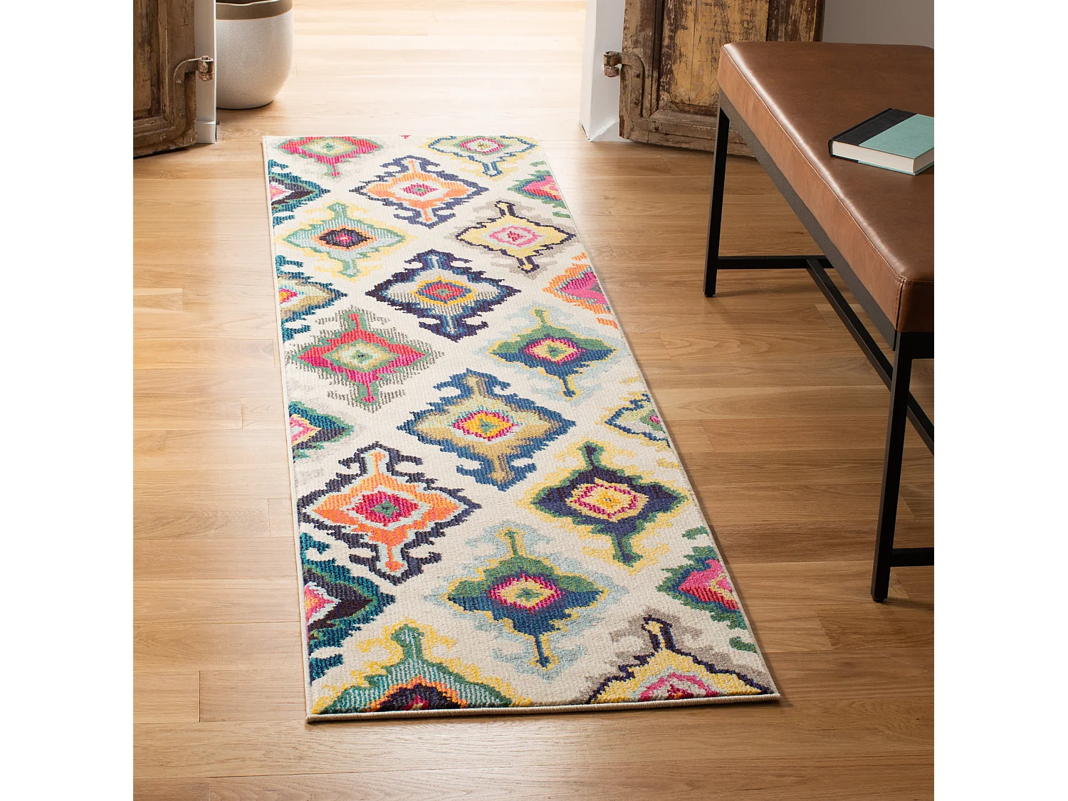 Tapis Neutre/Multicolore 66 X 244 cm - Salé