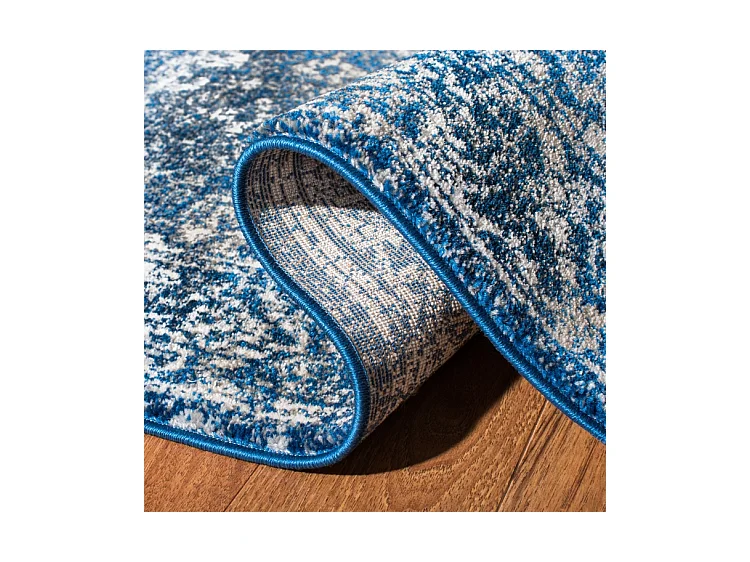 Tapis Bleu Marine/Neutre 91 X 152 cm - Rhea