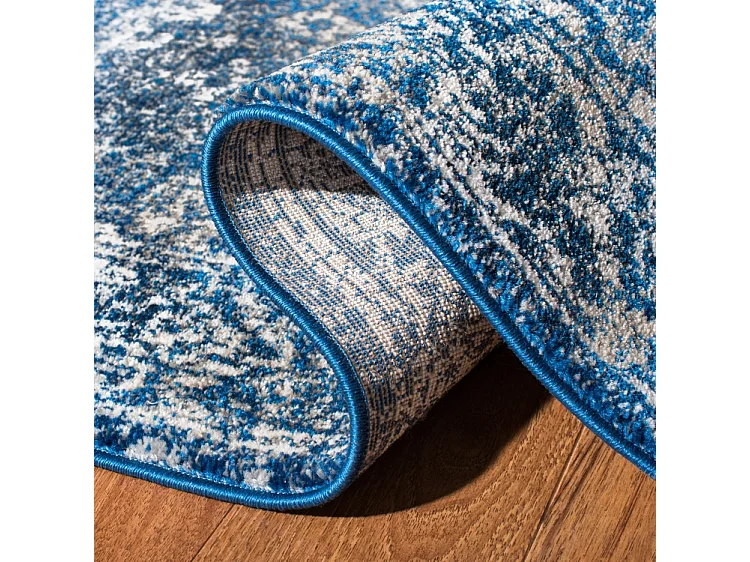 Tapis Bleu Marine/Neutre 91 X 152 cm - Rhea