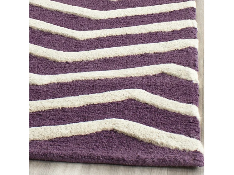 Tapis Violet/Ivoire 91 X 152 cm - Edie