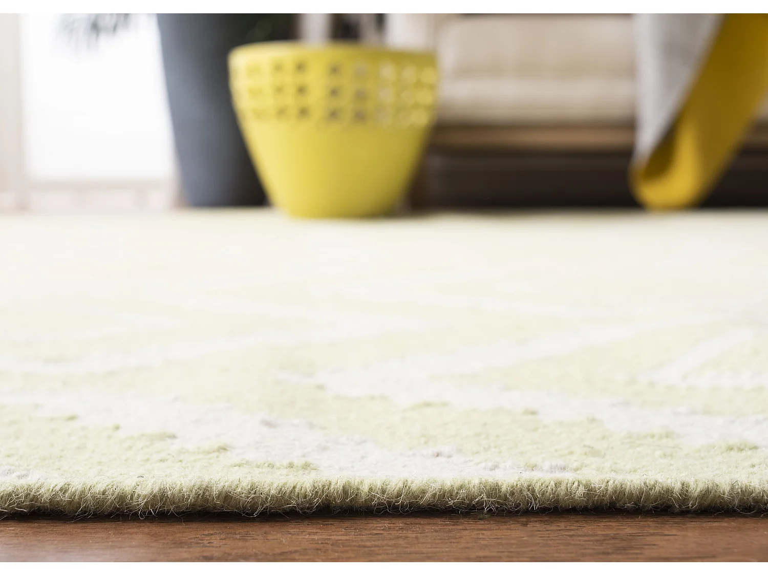 Tapis Vert/Neutre 122 X 183 cm - Casablanca