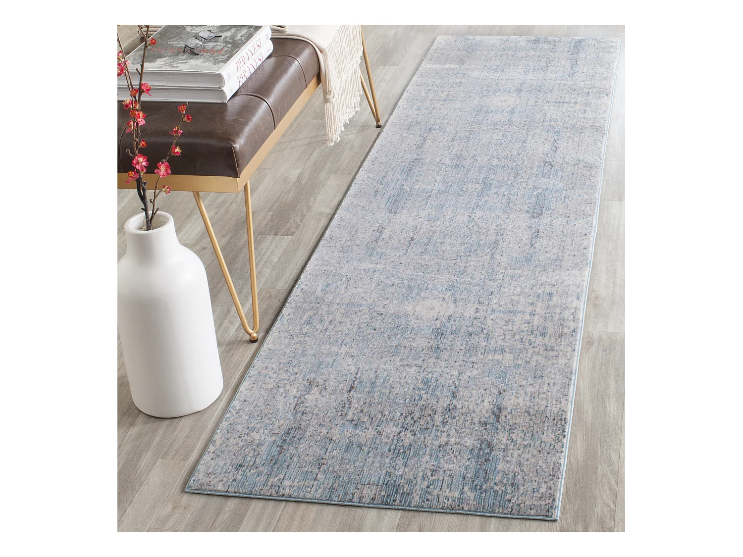 Tapis Bleu/Multicolore 69 X 244 cm - Ariella