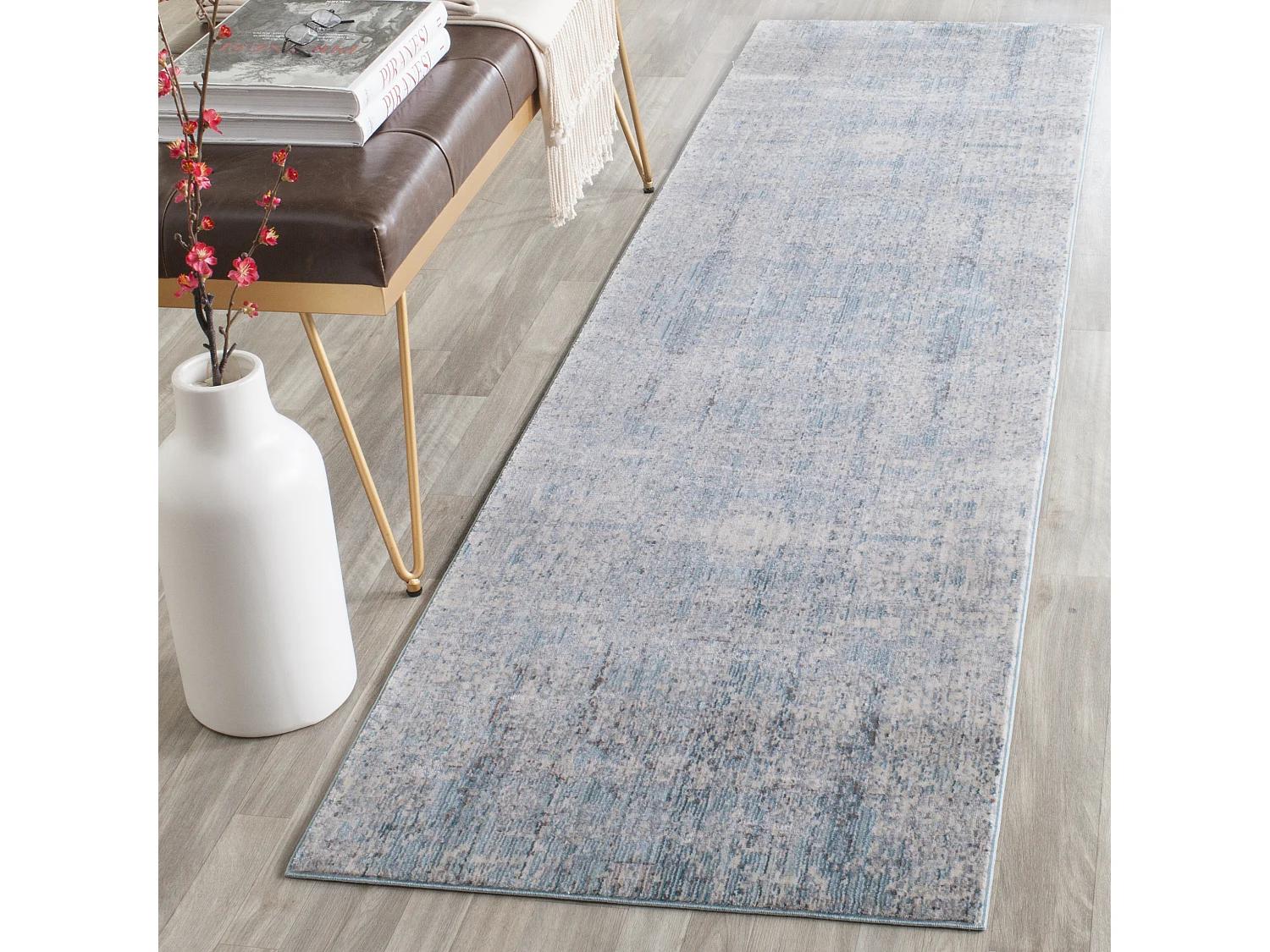 Tapis Bleu/Multicolore 69 X 244 cm - Ariella