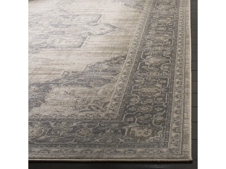 Tapis Crème/Gris 61 X 366 cm - Ella